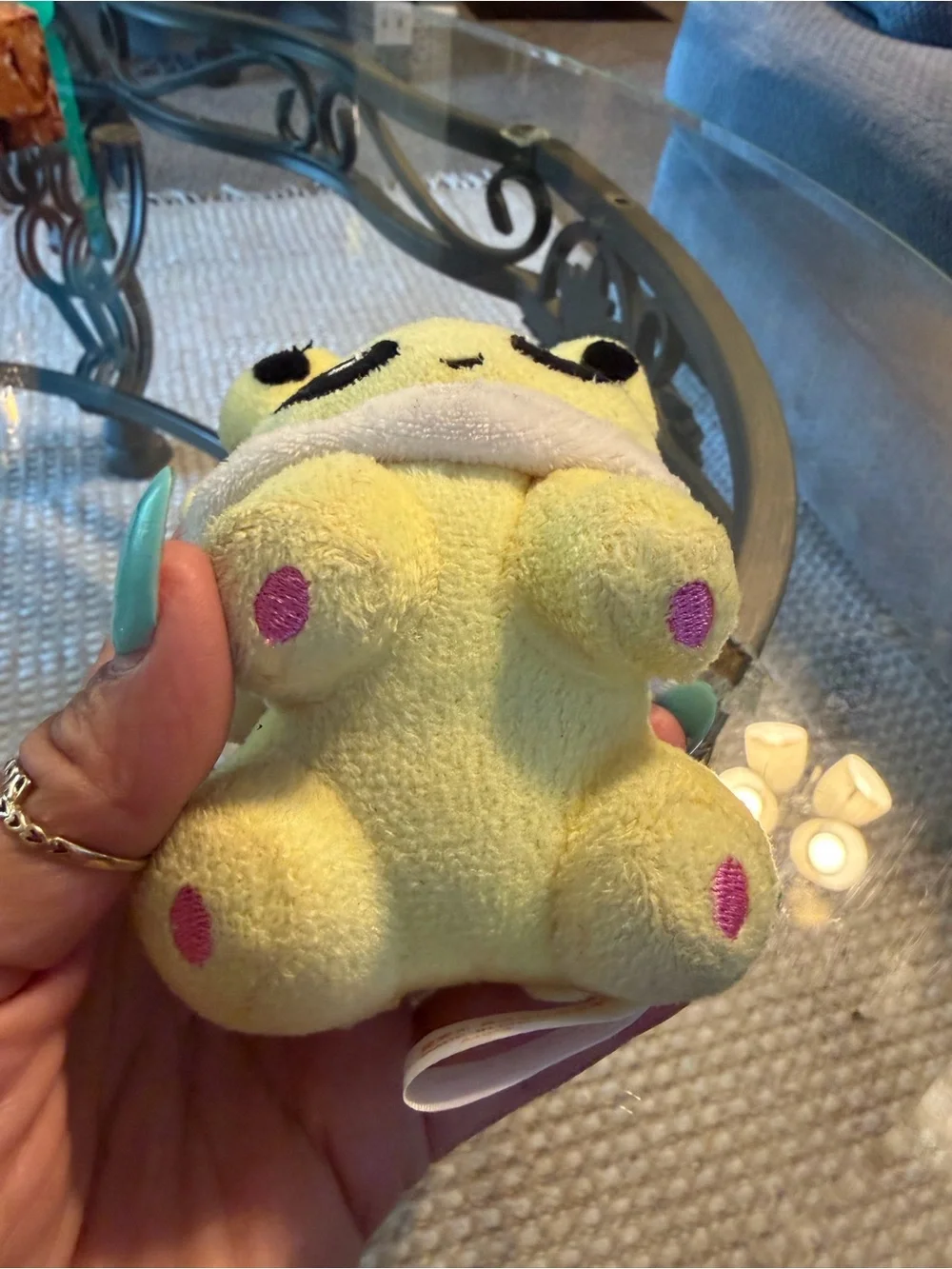 Pokemon Yellow Alien-Style Plush Pet Toy with Black Eye Accents 2010